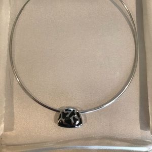 Jared Leopard Silver Neckalce